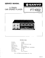 Sanyo FT-1002 - Service Manual 